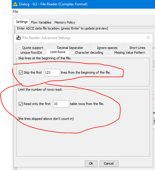 File Reader (Complex format) problem - KNIME Analytics Platform 