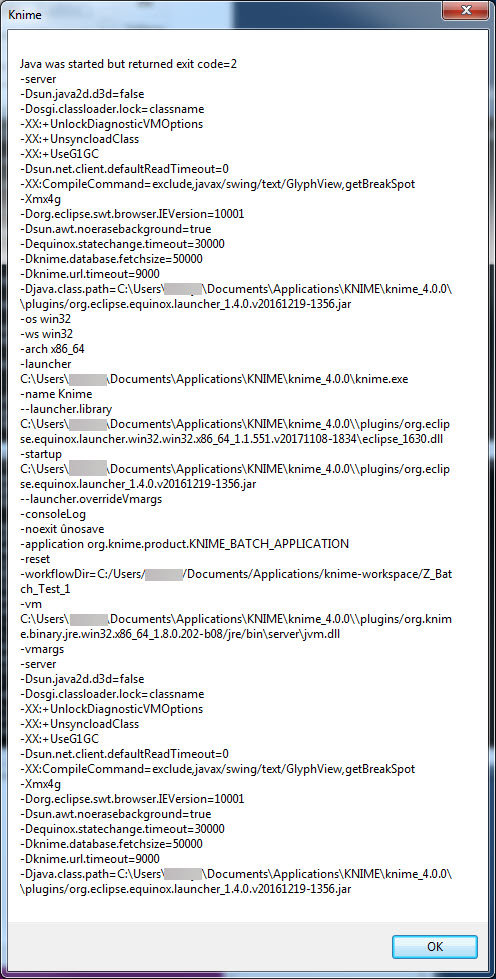 Help with Batch Mode Error - KNIME Analytics Platform - KNIME Community  Forum