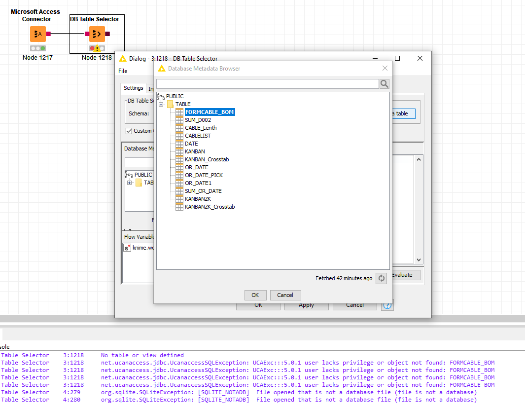 How to read access files KNIME Analytics Platform KNIME