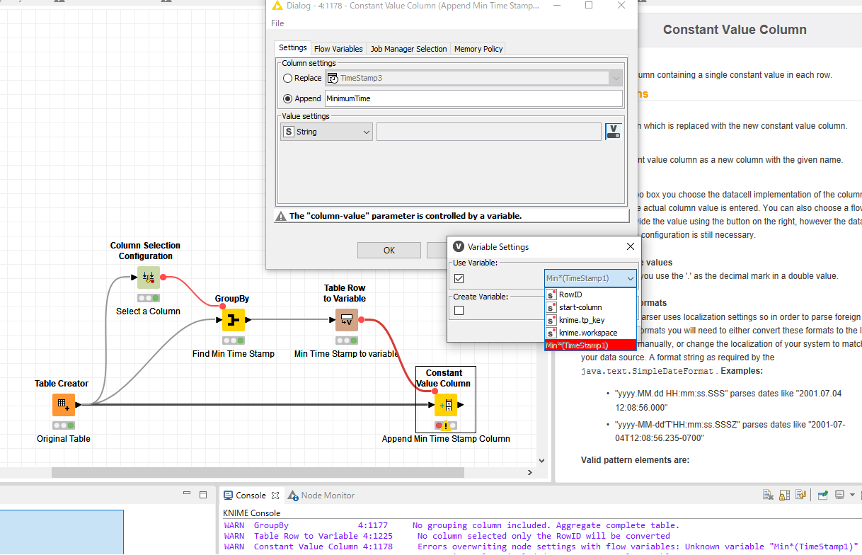 Flow Variable Not Updating KNIME Analytics Platform KNIME