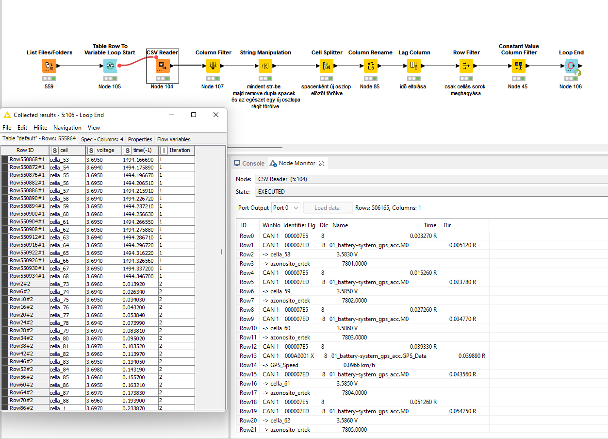 Creating a continuous timeline from a fragmented one KNIME