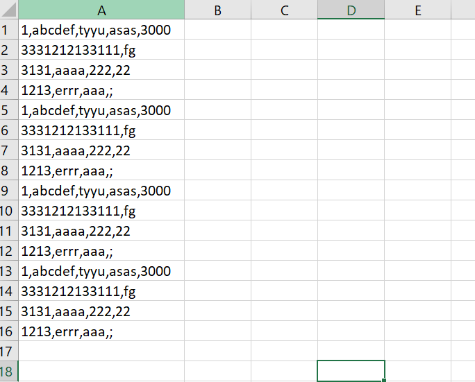 merge the first 4 rows into 1 row and so on KNIME Analytics