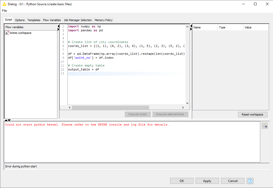 Knime Python Could Not Start Python Kernel Knime Analytics Platform Knime Community Forum