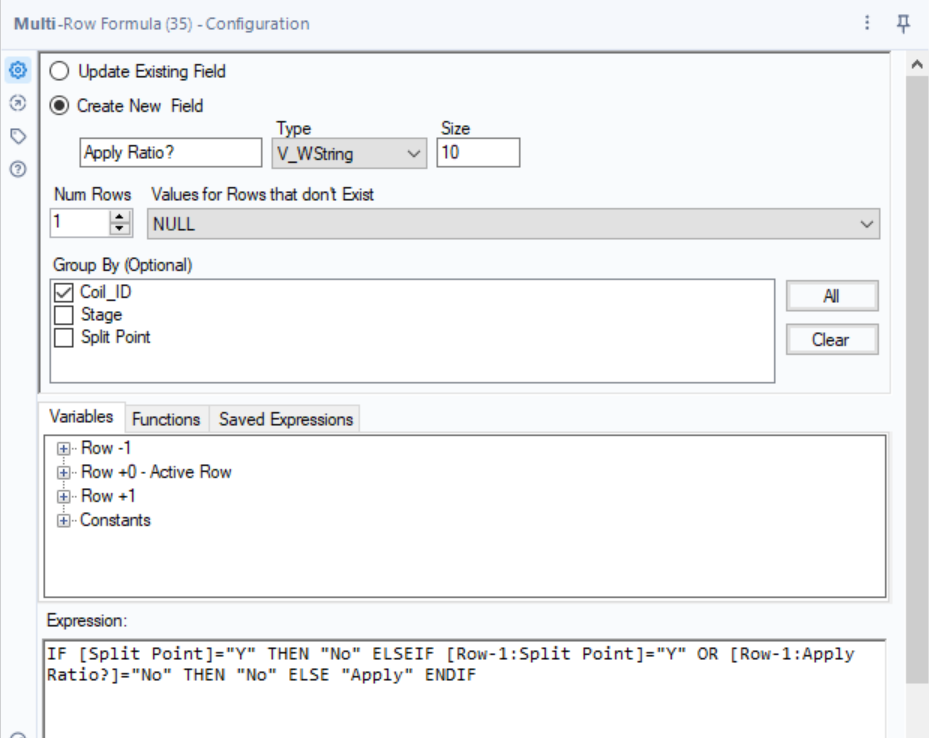 Alteryx Node Multi Row Formula to Knime KNIME Analytics Platform