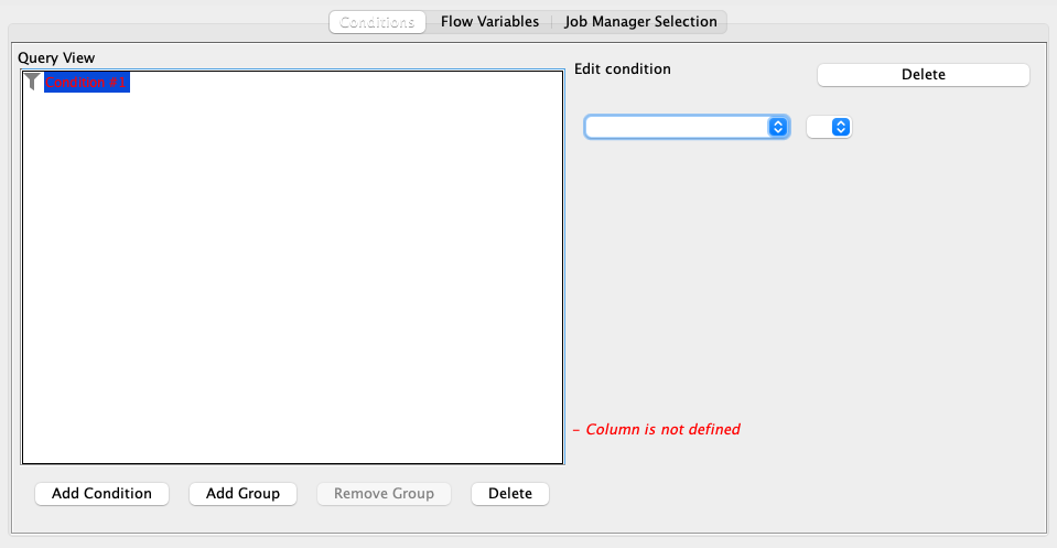 DB Row Filter multiple values from flow variable inside loop