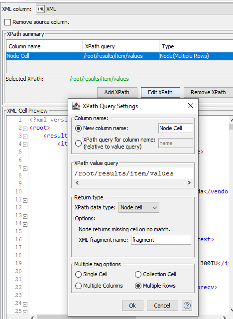 XPATH results