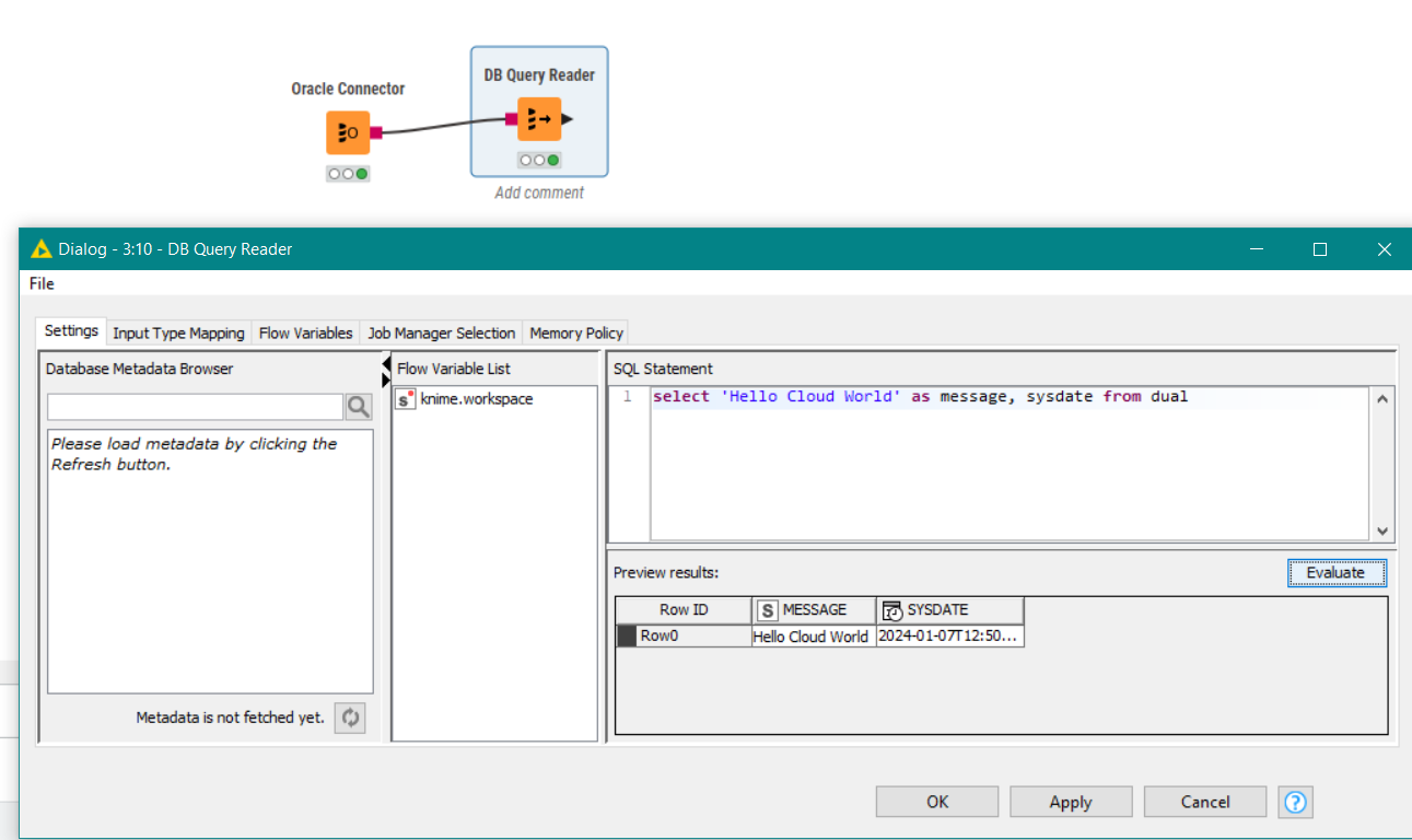 Unable to connect to Oracle Autonomous database Database