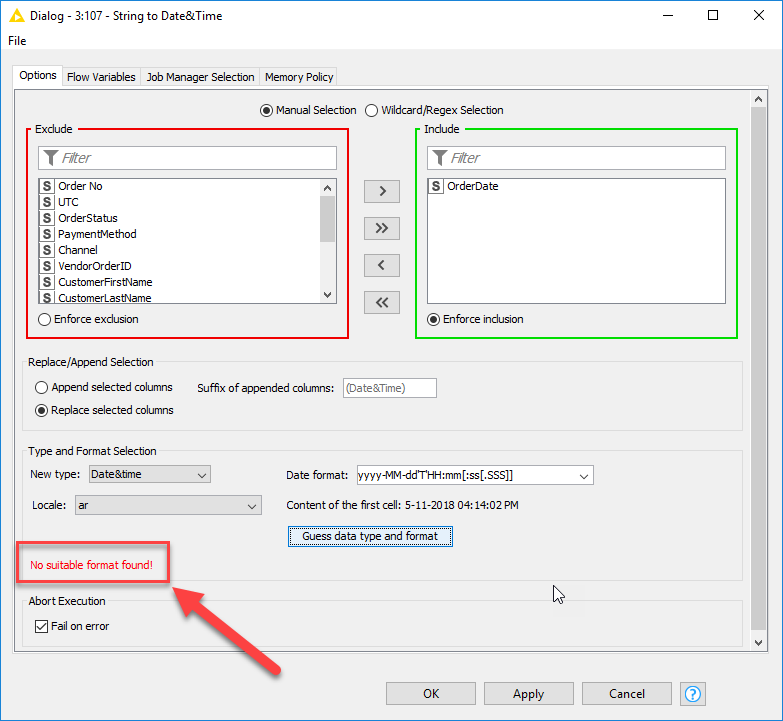 Datetime to string format