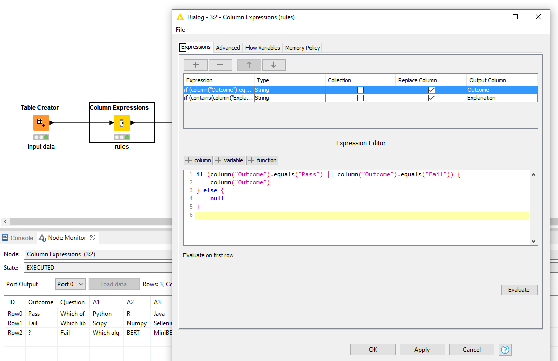 Shift part of row to left or right KNIME Analytics Platform