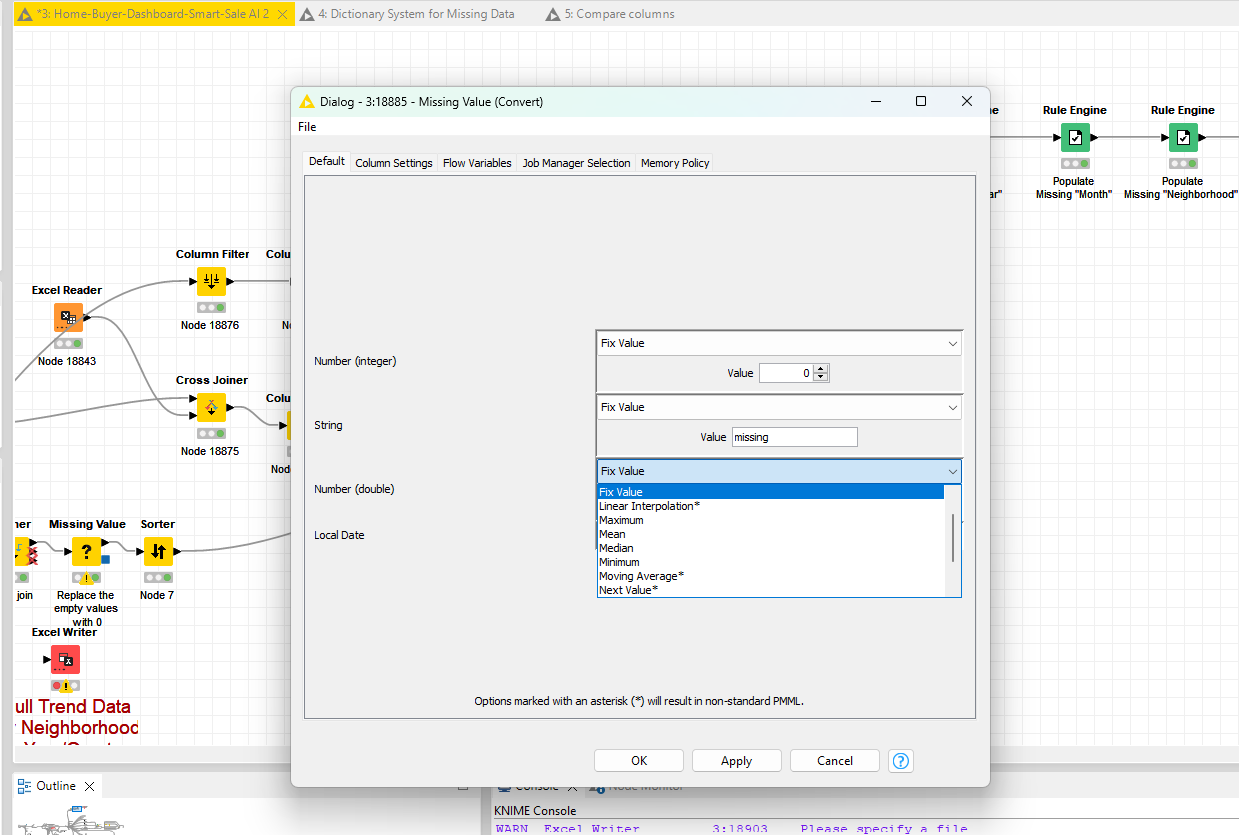 Auto-Calculating & Populating Missing Data In A Table - KNIME Analytics  Platform - KNIME Community Forum