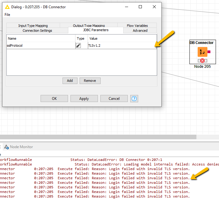 Unable to connect to SQL Azure DB using DB Connector KNIME