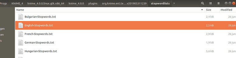 English Stop Words List Text Processing KNIME Community Forum