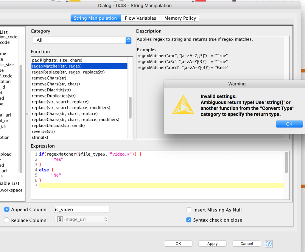 Should if/then clauses work in the String Manipulation node - KNIME ...