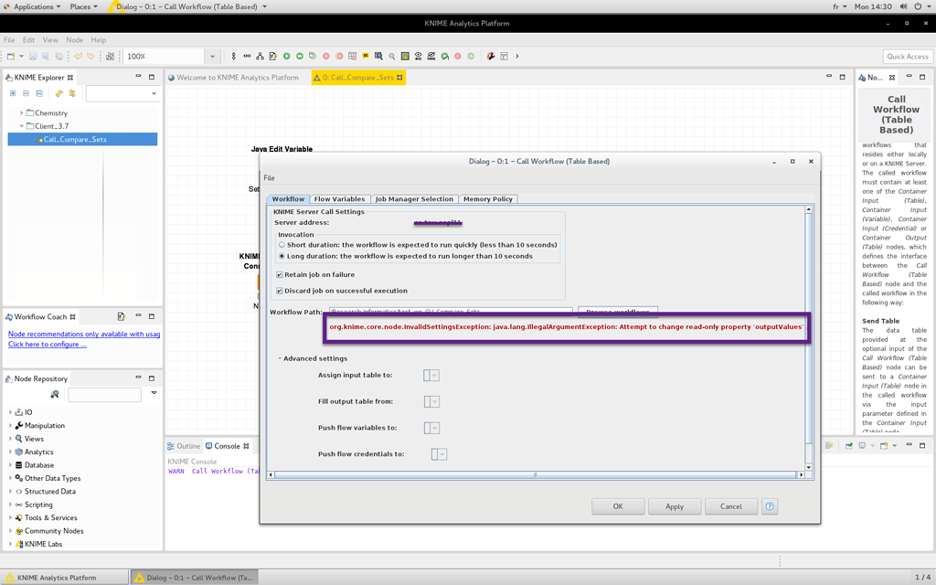 Call workflow node - KNIME Server - KNIME Forum Archive