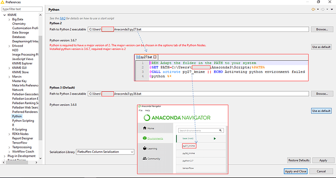 Python 2.7 integration problems - KNIME Extensions - KNIME Community Forum