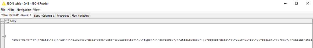 Can not parse JSON - KNIME Analytics Platform - KNIME ...