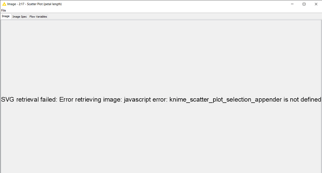 Scatter Plot Error Message - KNIME Analytics Platform - KNIME Forum Archive