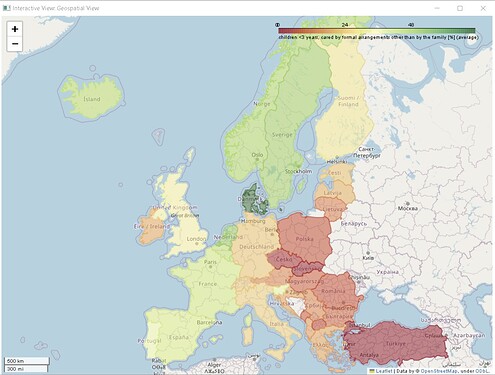 Geospatial view