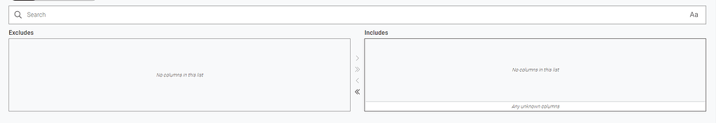 Any Open Source Code for New UI for Include/Exclude Columns? - Node ...