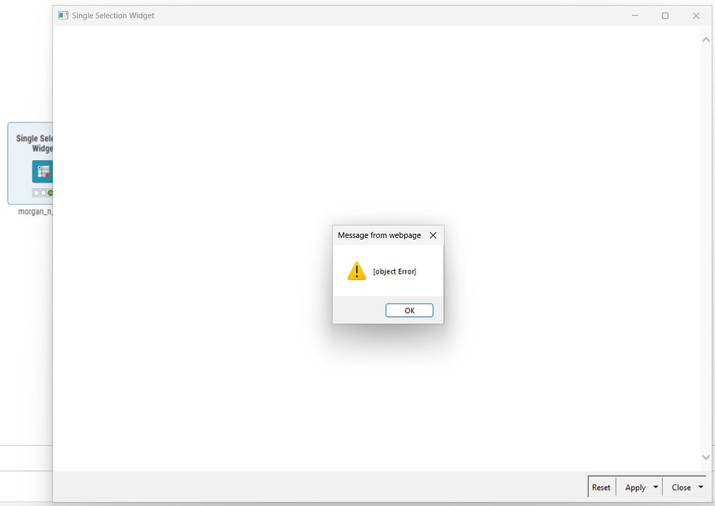 Issue/bug with single and multiple selection widgets in v5.8.1 - KNIME ...