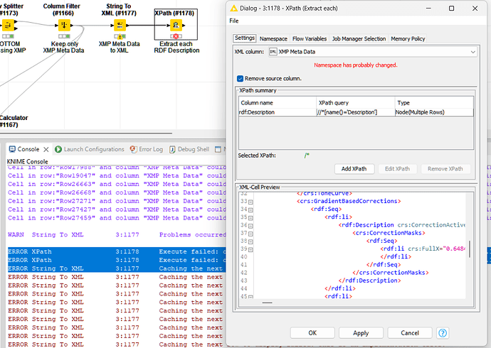 Columnar Backend Caching the next row to display failed. This is