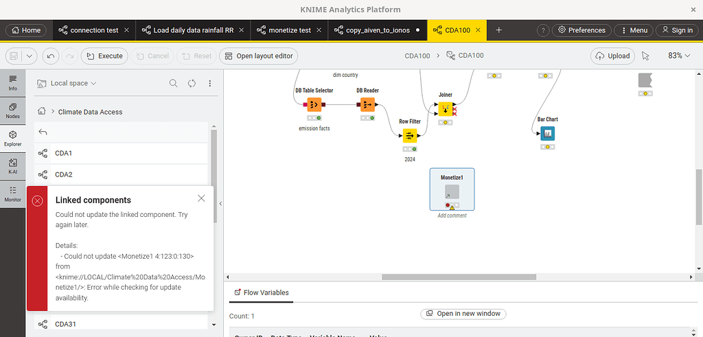 Problem with linked component - KNIME Analytics Platform - KNIME Forum ...