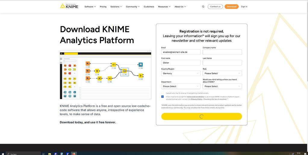 Can not download latest version of plattform - KNIME Analytics Platform ...