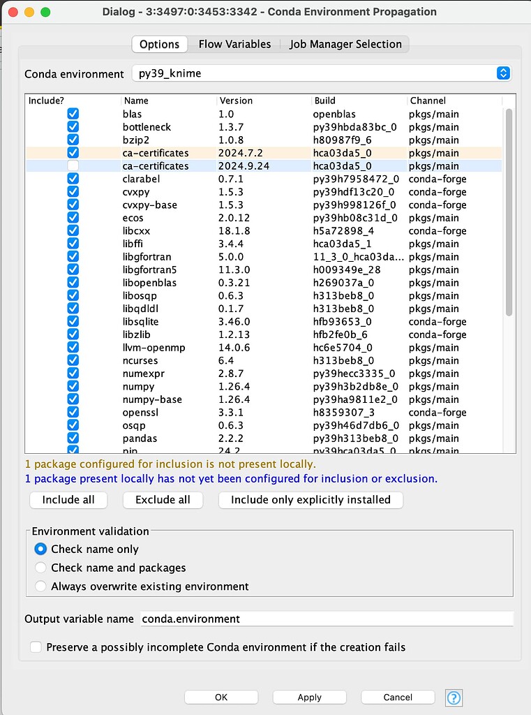Conda Environment is not working - KNIME Analytics Platform - KNIME ...