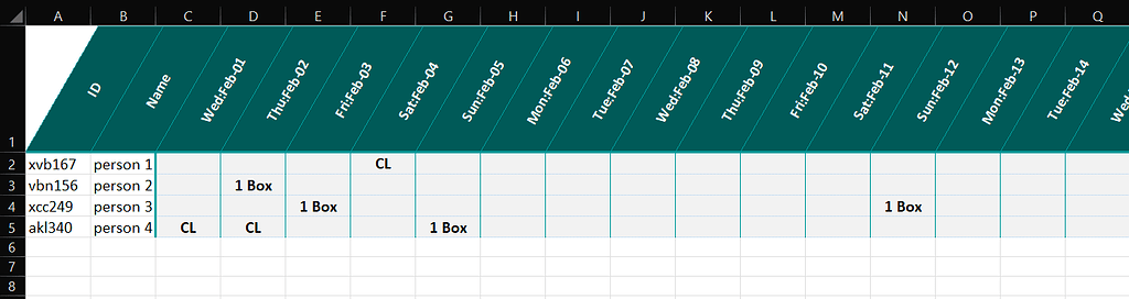 Trying to reorder combine excel cells while also using column name 