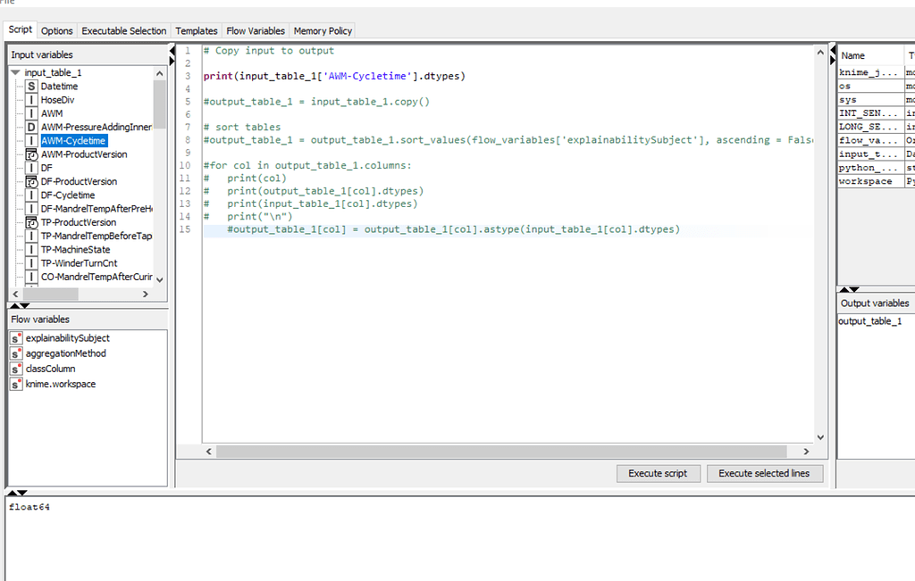 Pandas Dataframe Column Is Loaded With Different Type Than KNIME Table 