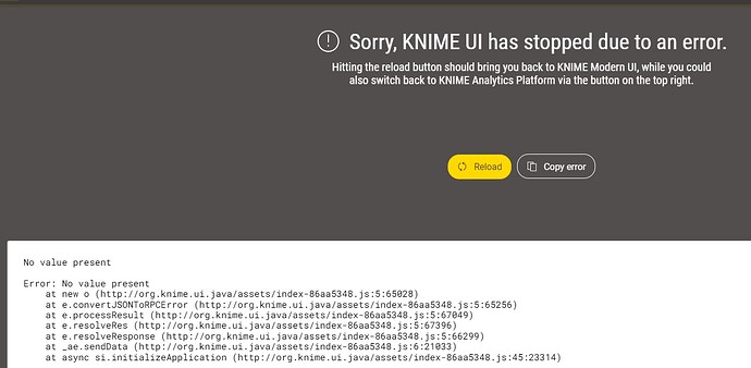Screenshot_KNIME UI has stopped due to error