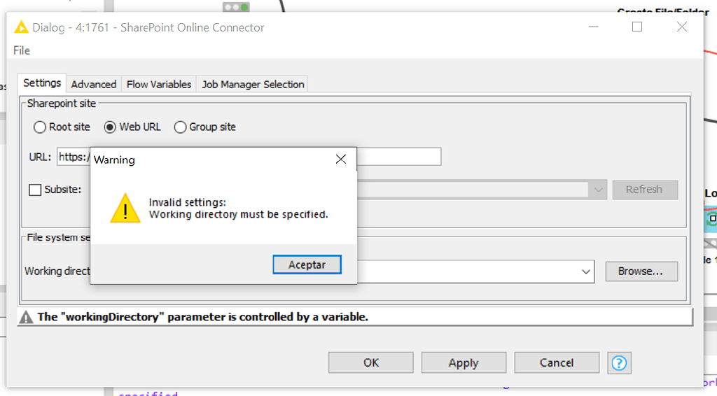 Error running SharePoint Online connector node - KNIME Analytics ...