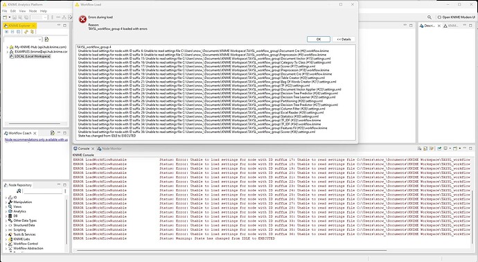 Screenshot 1_Import old KNIME structure into New Workspace Empty Folder