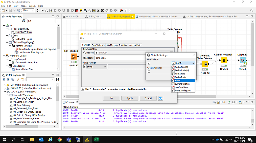 excel reader y list files KNIME en Español KNIME Community Forum