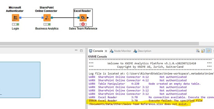 KNIME Error