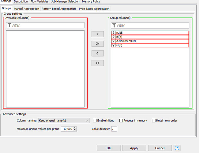 Groupby Node
