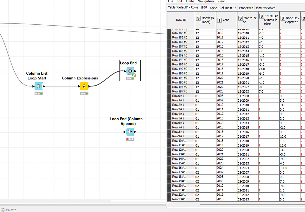 Column List Loop Example Column List Loop Start: Add Option to not include / filter excluded ...