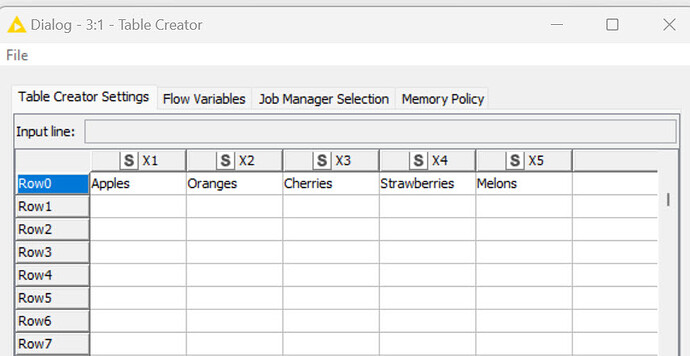 Table Creator