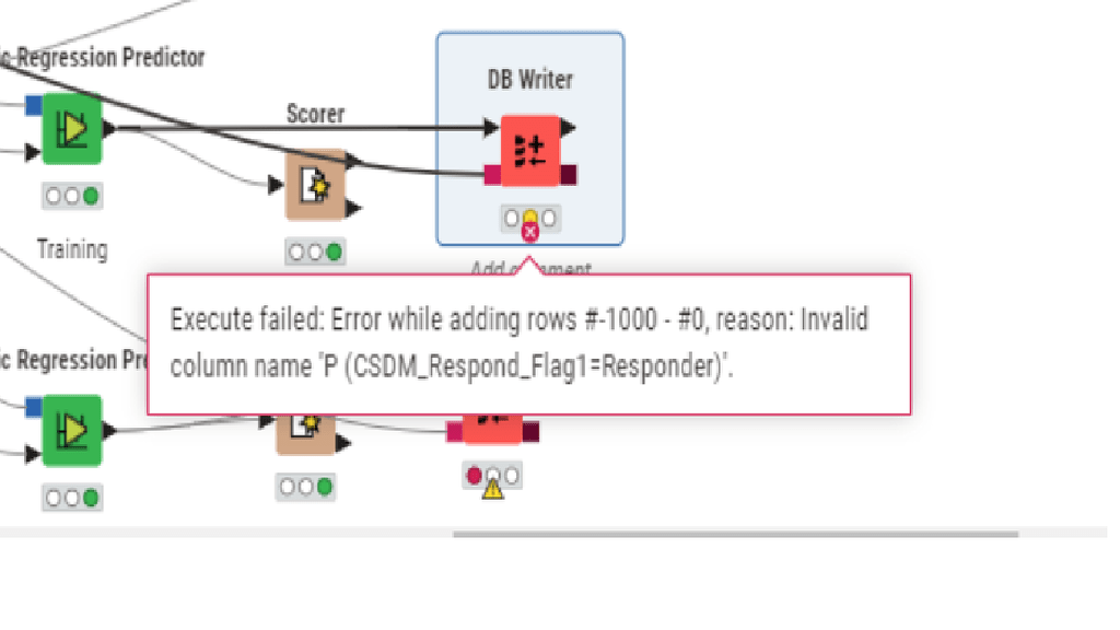 DB Writer Error Message - KNIME Analytics Platform - KNIME Forum Archive
