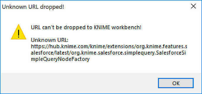 Knime error message