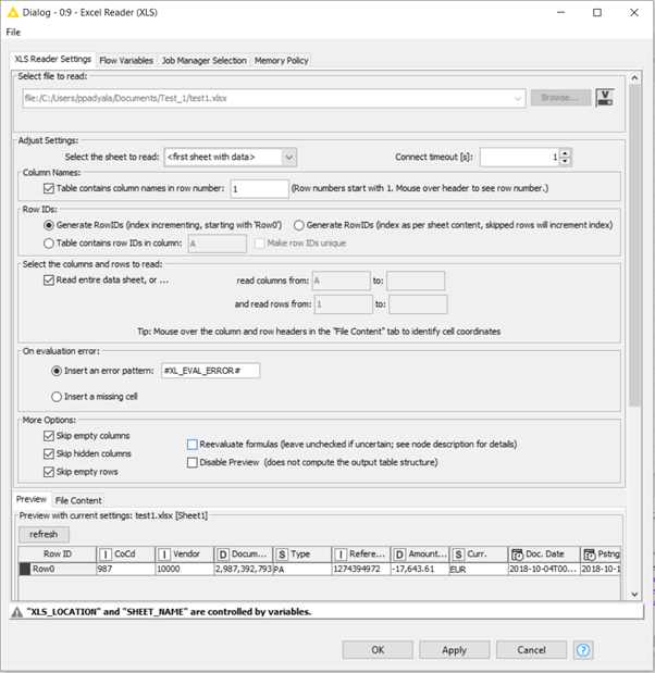 read data from pdf to excel