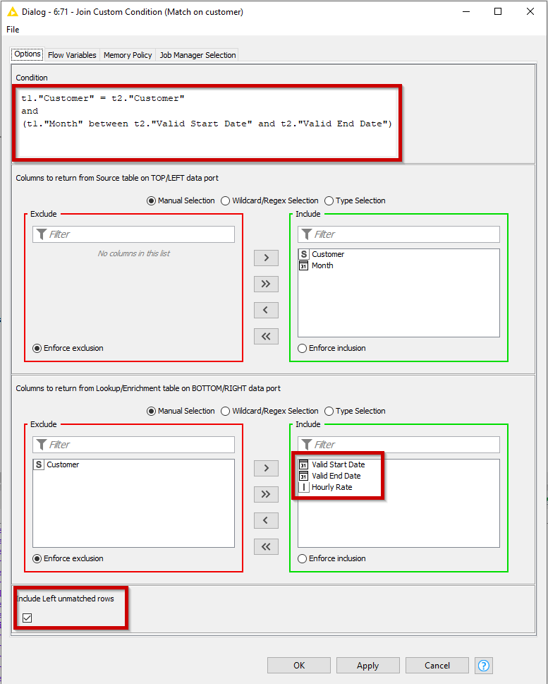 Return result if between date KNIME Analytics Platform KNIME