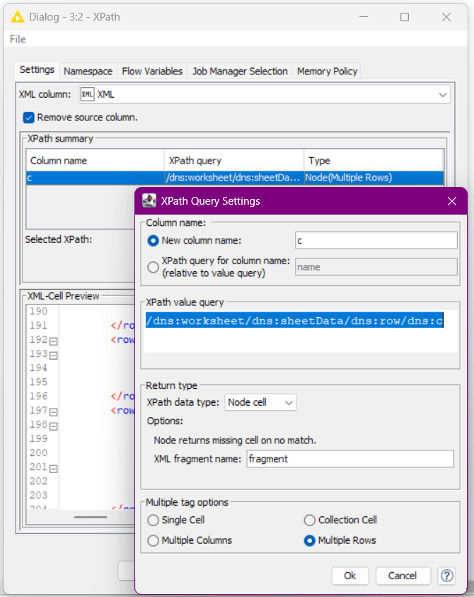 XPATH configuration - xpath query script - KNIME Analytics Platform ...