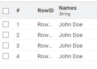 Names Output
