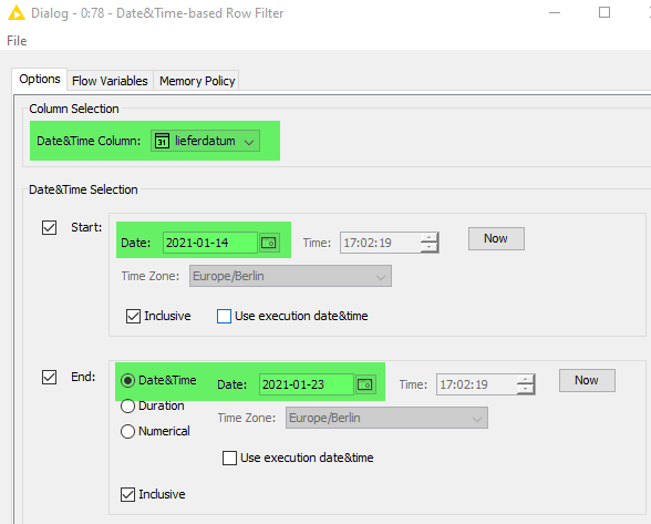 Settings für Date&Time-based Row Filter-Node-23-01-2021