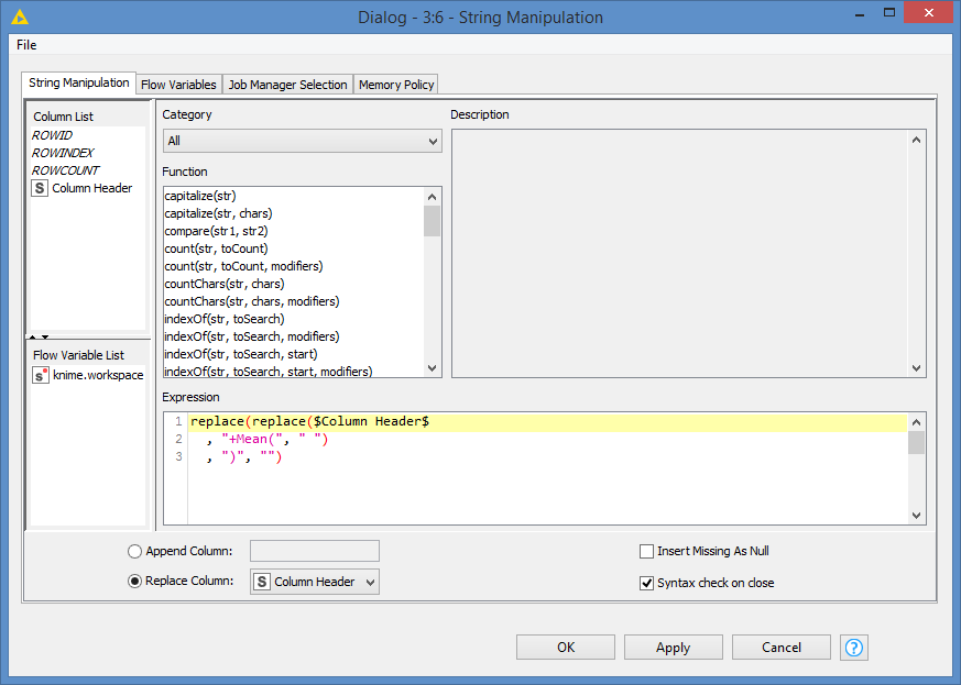 Column Rename Regex KNIME Analytics Platform KNIME Community Forum