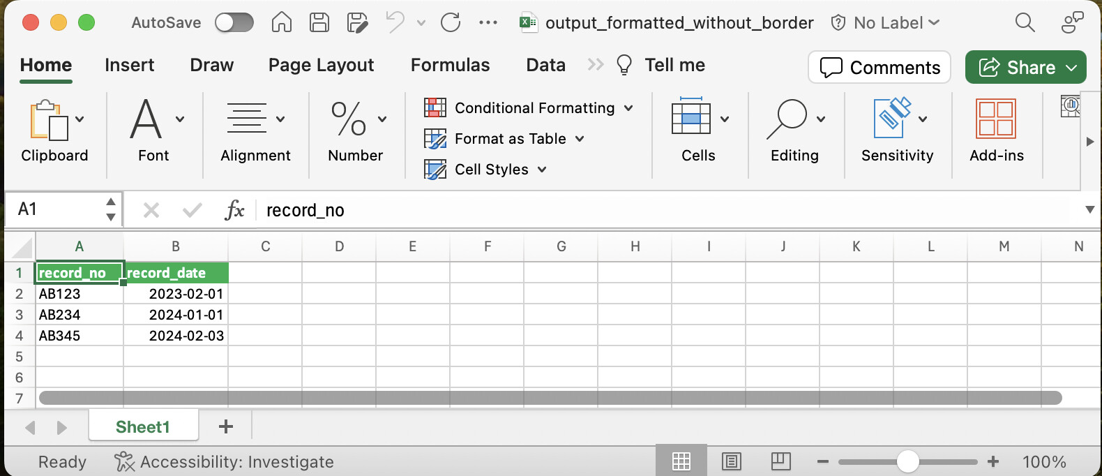 XLS Border Formatter Node Changes Date to General Format Community