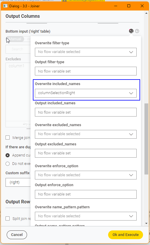 Using flow variables in updated 'Joiner' node - KNIME Analytics ...