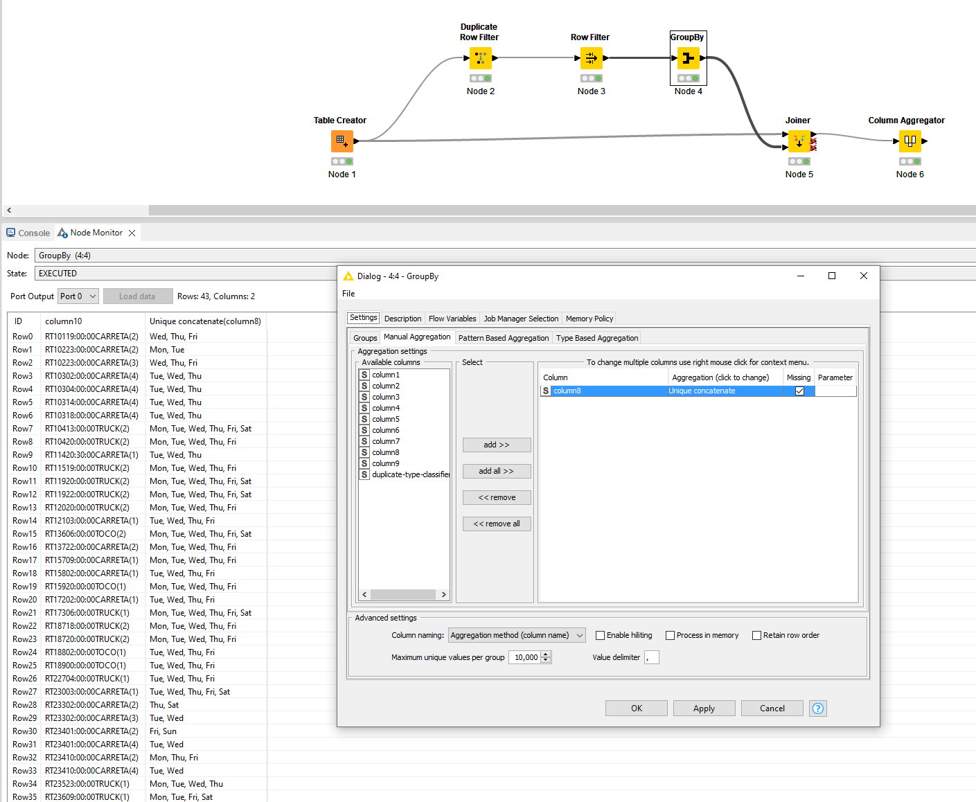 String manipulation when field is duplicated - KNIME Analytics Platform ...