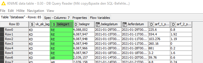 DB Query Reader ACCESS db mit WHERE SQL Statement